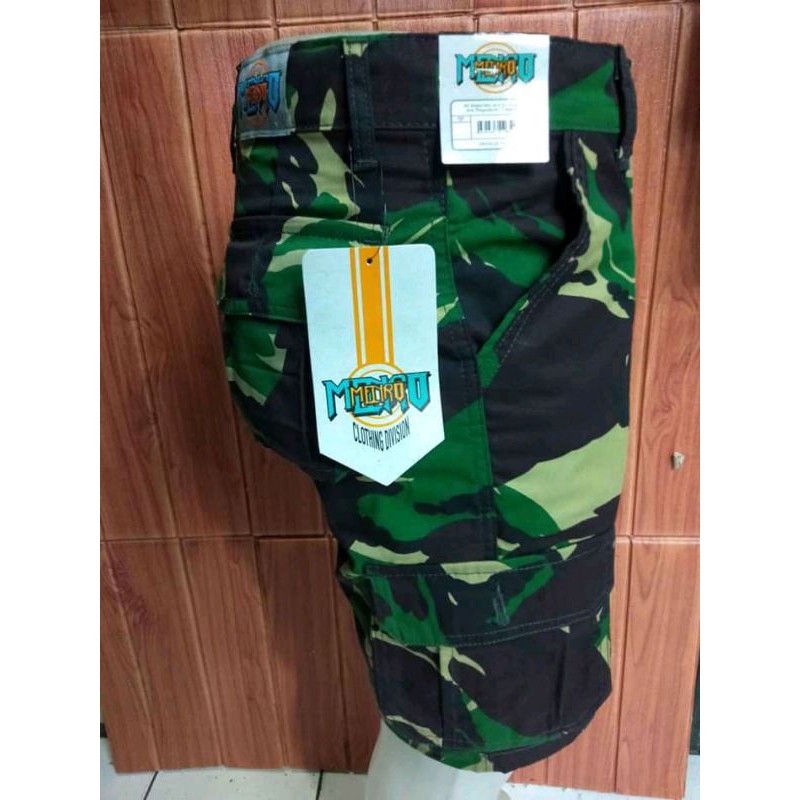 Celana pendek Loreng cargo pria dewasa