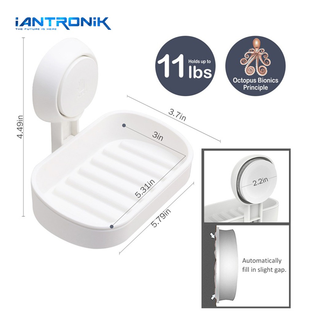 KIYOTE Soap Holder Vacuum Suction Cup Hook - Tatakan Tempat Sabun Tempel Dinding