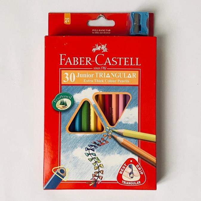 

(BISA COD) Pensil Warna Anak 30 Junior Triangular Color Pencil Faber Castell LIMITED EDITION Kode 1046