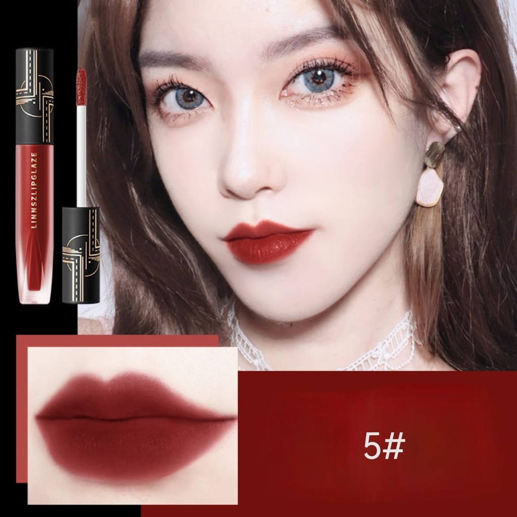 Harga Promo Lip Glaze Matte LINNSZ Lip Cream Waterprof Tahan Lama