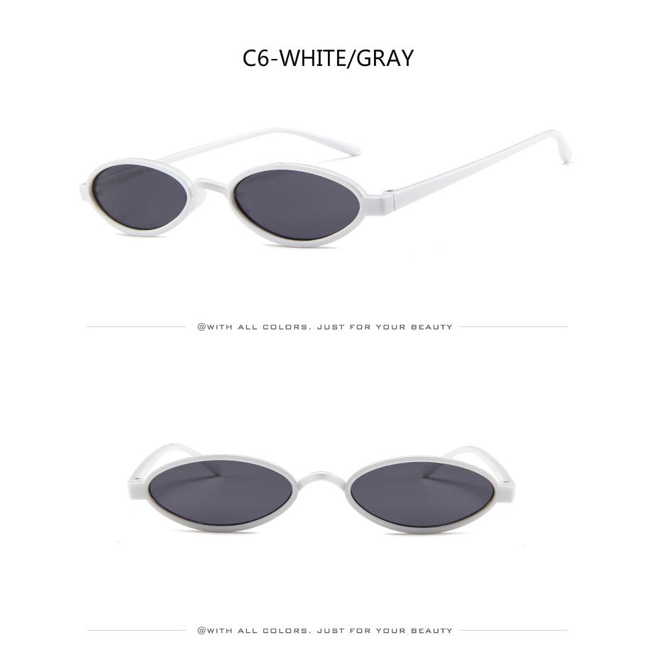 Fashion retro small round frame European and American punk oval sunglasses for men and women