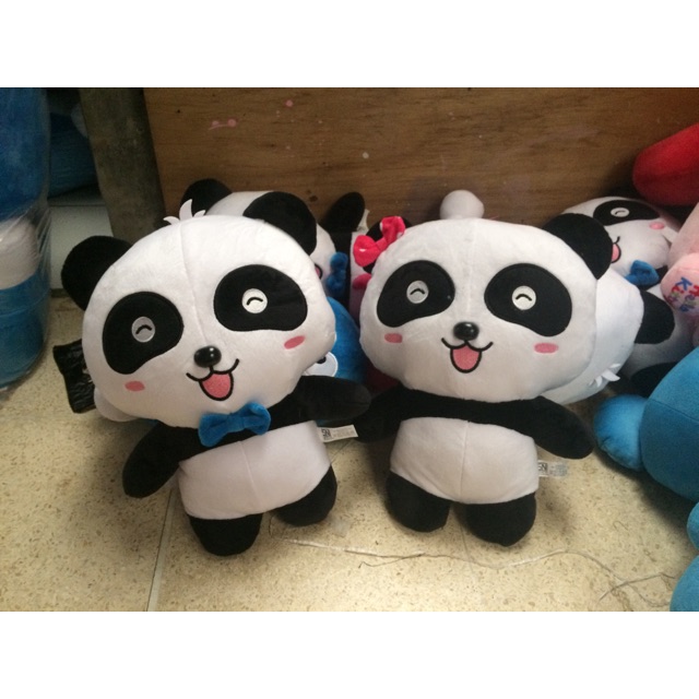 Boneka panda baby bus