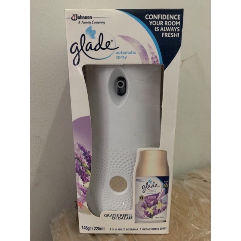 GLADE MATIC DEVICE + REFILL LAVENDER / MESIN PENGHARUM GLADE ORIGINAL