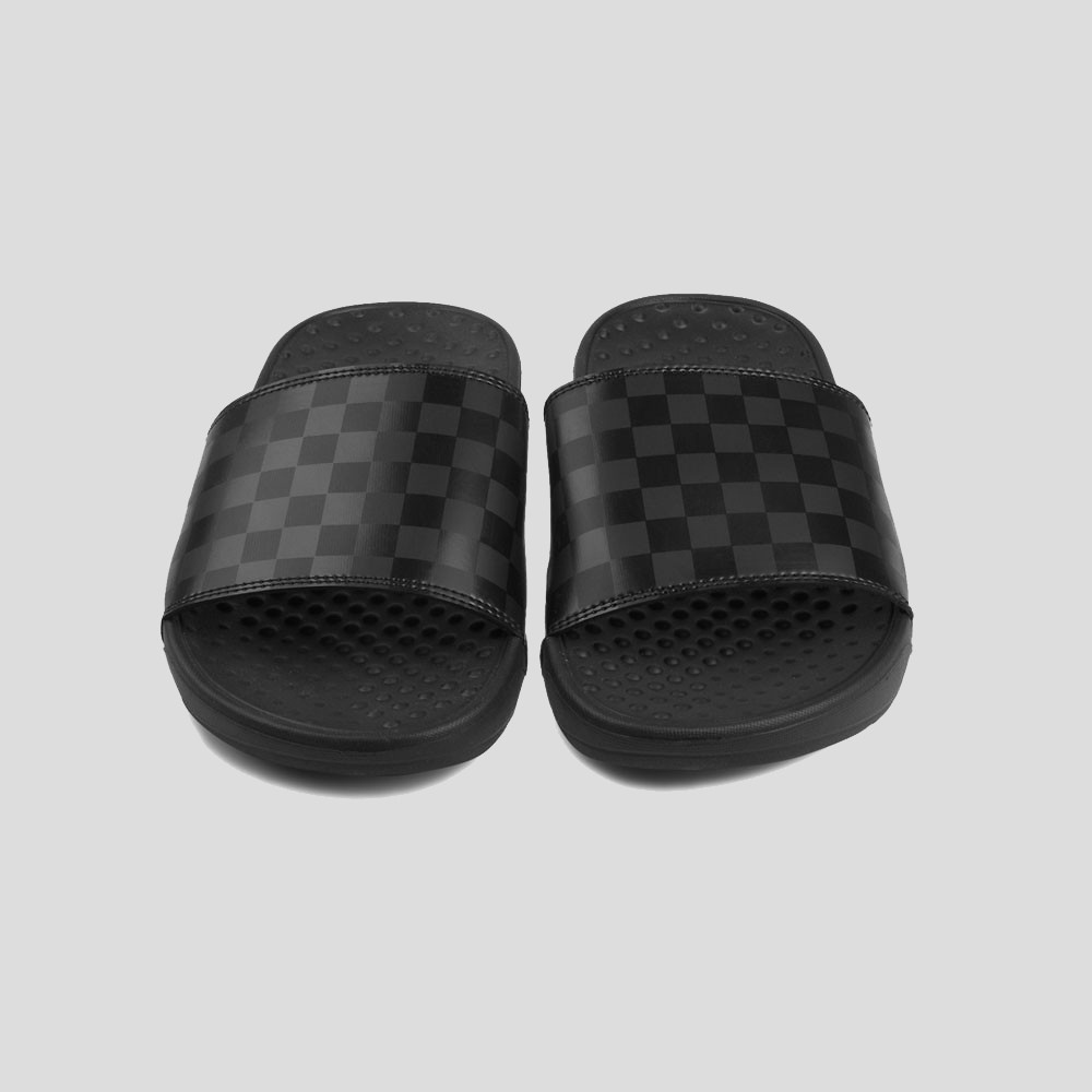 HEXA BLACK |ManNeedMe x FSTP| Sandal Slop Pria - Sendal Slip On Ringan