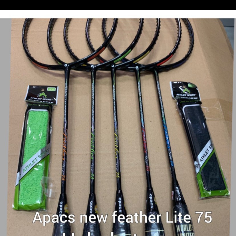 RAKET BADMINTON - RAKET APACS NEW FEATHER LITE 75-6UG2 /75GRAM - 35LBS