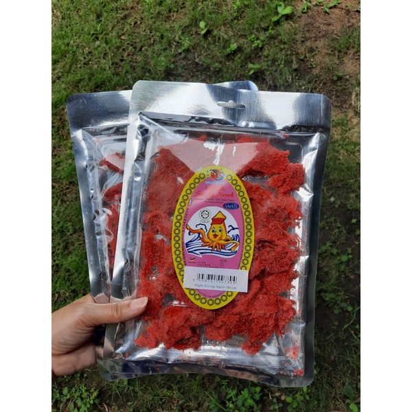 

Cemilan Malaysia Sotong Merah Pedas Manis 90g HALAL
