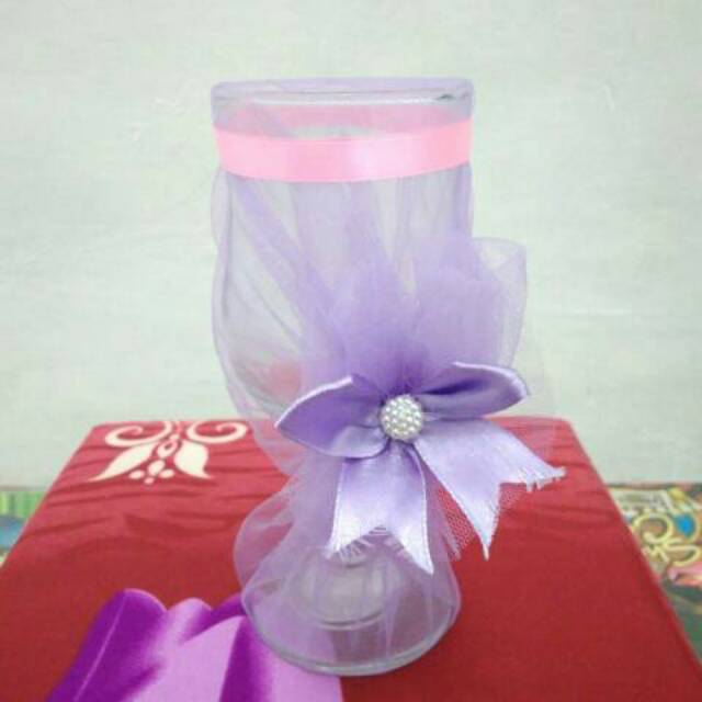 Souvenir Vas Tabung reaksi Gelas Kaca Cantik