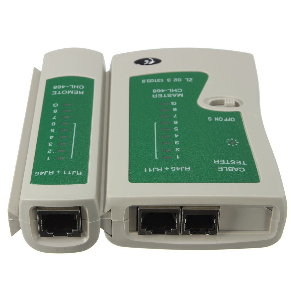 Trend-Universal LAN Tester Double RJ45 dan RJ11 - Putih/Hijau