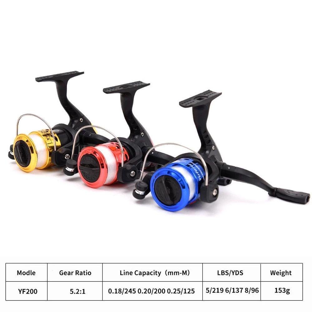 Suyo Reel Pancing Baitcasting Portable Rasio 5.2: 1 Dengan Senar 60m Drag