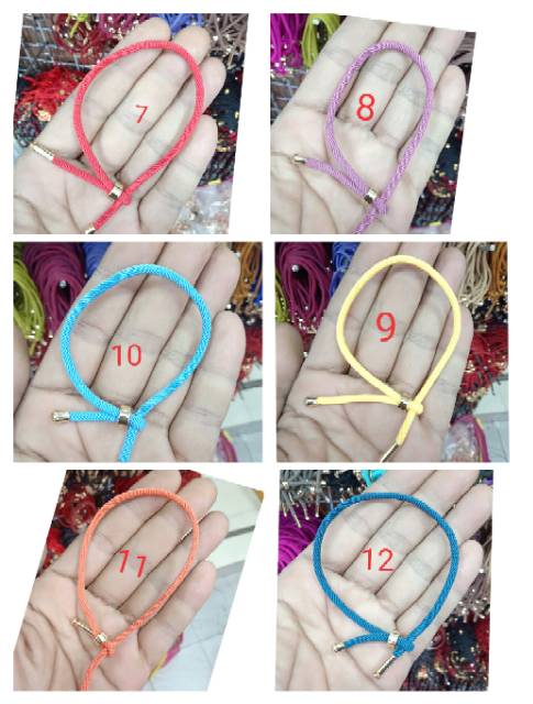 Gelang tali china korea keberuntungan/gelang tali serut