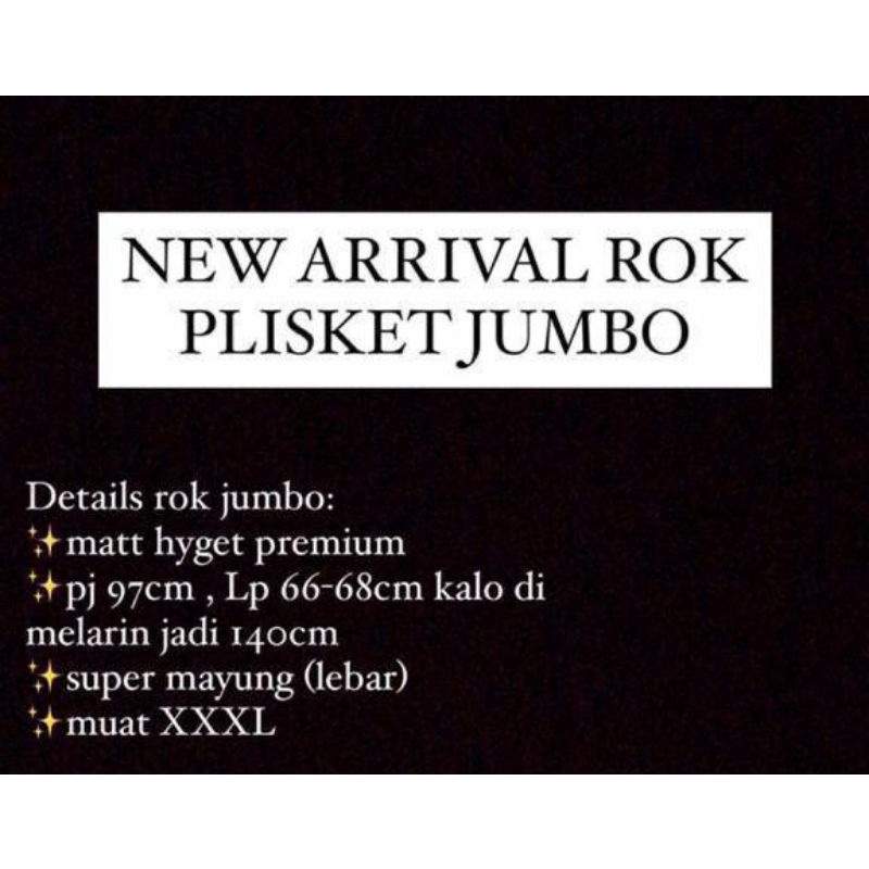 ROK PLISKET PREMIUM UK. STANDAR &amp; JUMBO