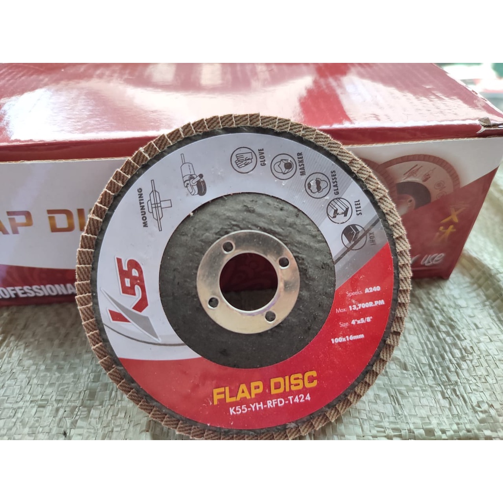 TERBARU MATA GERINDA POLES GRIT 80 AMPLAS SUSUN HALUS FLAP DISC MURAH BERKUALITAS