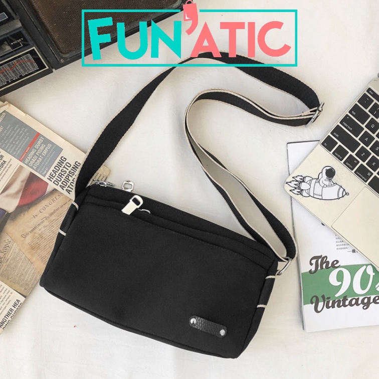 Funatic Tas selempang Pria Waistbag Import fashion Laki Laki Uk23.5x7.5x15cm FA984