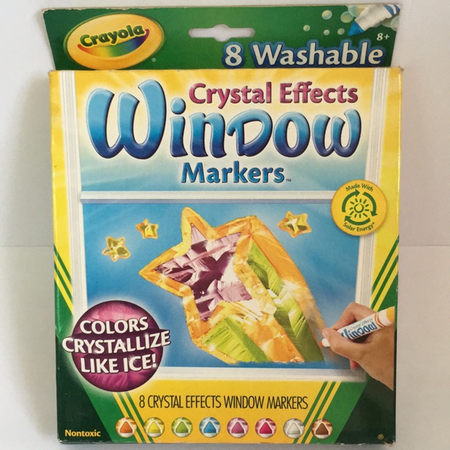 

Crayola Crystal Effects Window Markers (8 warna) (Washable)