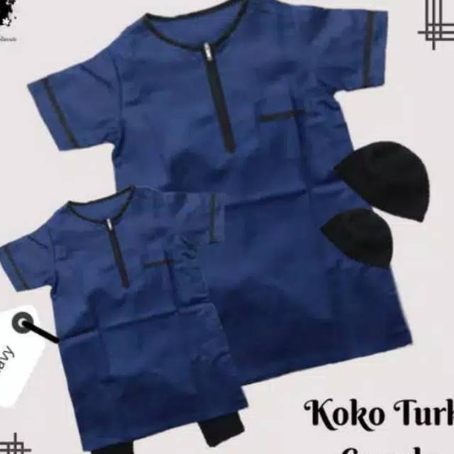 BAJU KOKO TURKI COUPLE BAYI ANAK AYAH