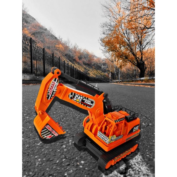 Excavator Mainan Anak Laki-Laki Mainan RC Excavator Keruk Pasir ukuran Jumbo