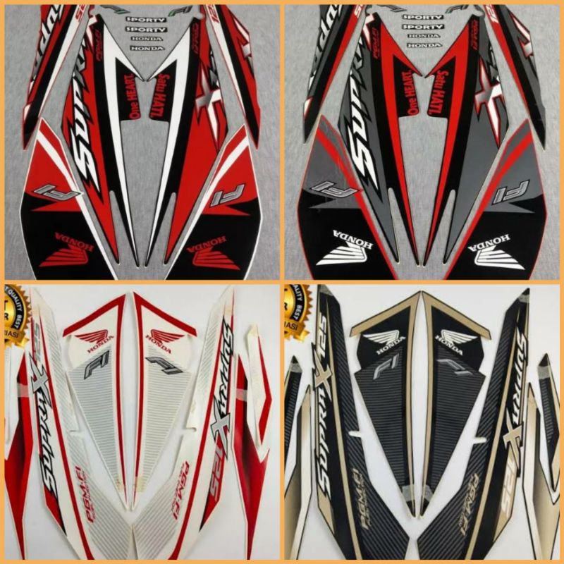 Sticker Liat Striping Supra X 125 FI Tahun 2016