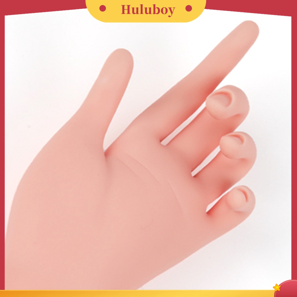 Huluboy Huluboy♡ Fl-147a Model Tangan Kiri Imitasi Bahan ABS Untuk Latihan Manicure Pemula