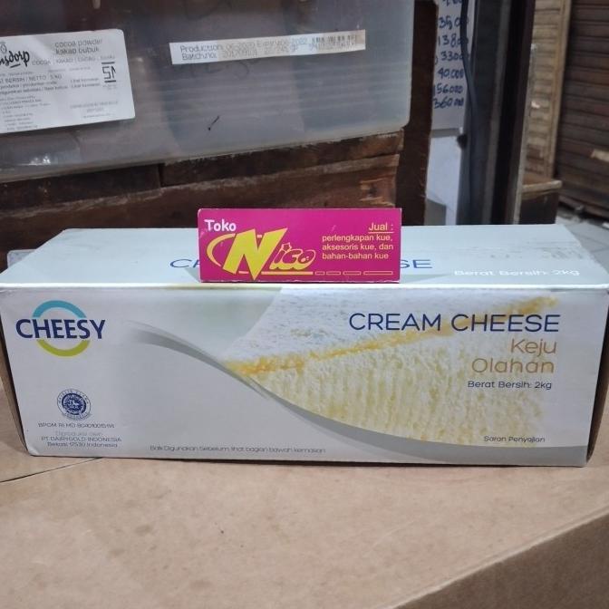 

(BISA COD) cheesy cream cheese repack 1 kg khusus grab dan gojek