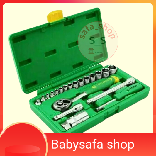 KUNCI SOK SET SOCKET SOKET SET TEKIRO 1/4 - 3/8 TEKIRO 21PCS