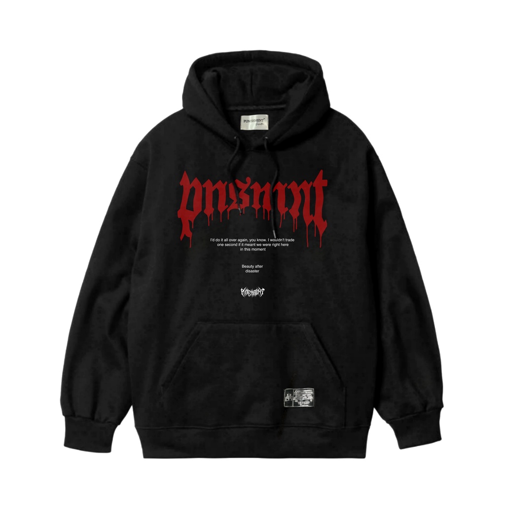 Sweater Hoodie Punishment Love All Must Black