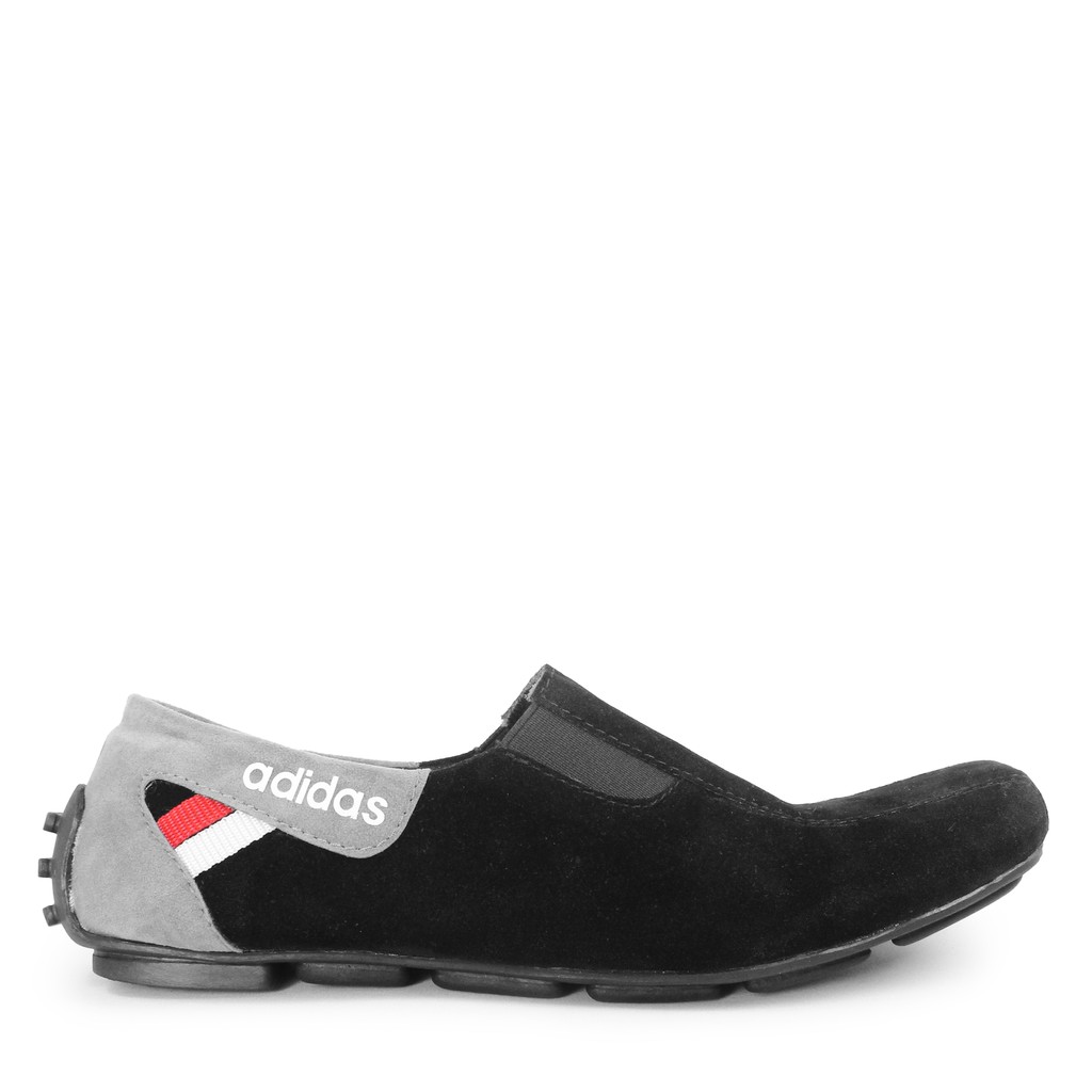 MS - SEPATU SLOP PRIA ADIDAS MZY CASUAL SLIP ON MOCASIN SUEDE MURAH TENDY KEKINIAN