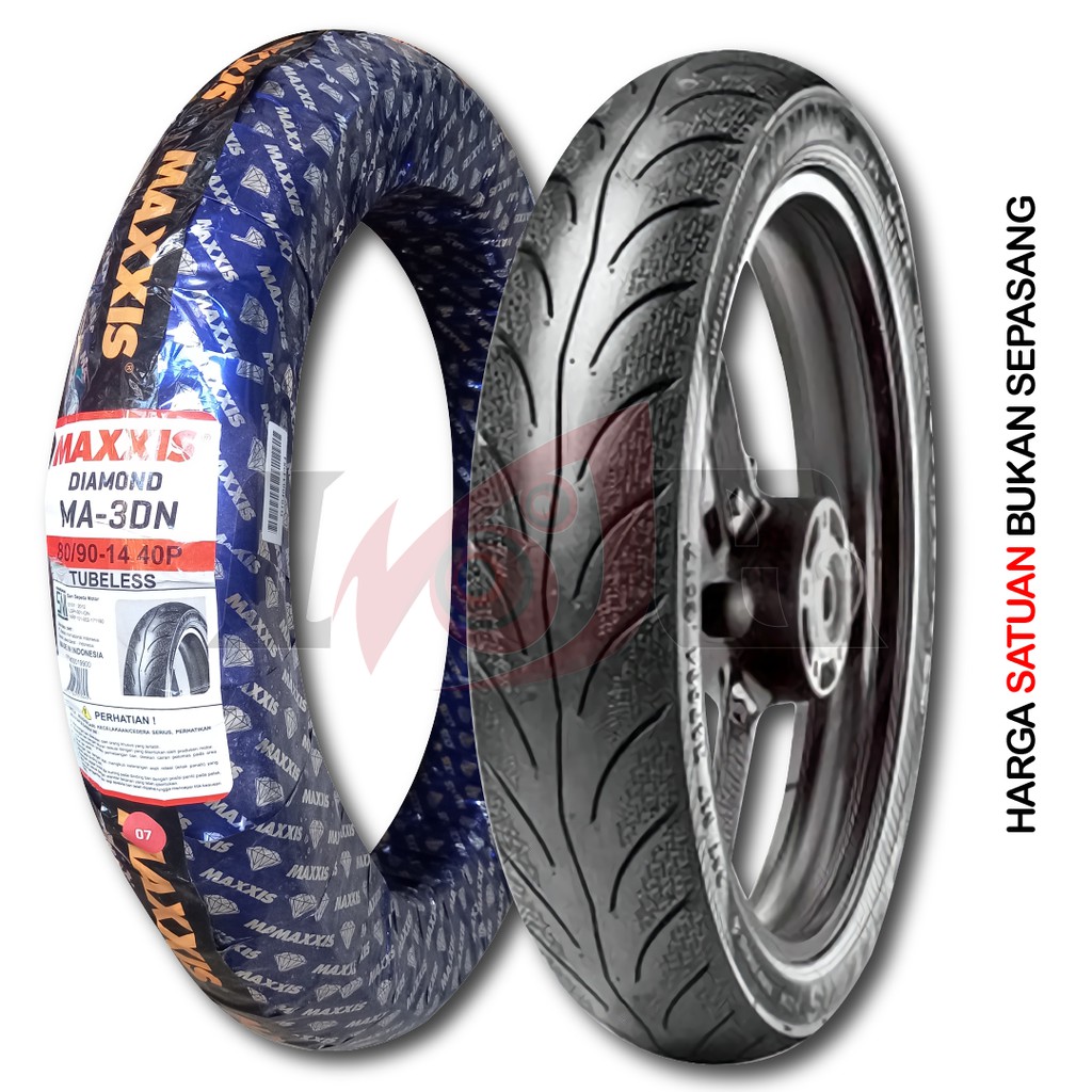 Maxxis 80/90-14 MA3DN Ban Tubeless Motor Matic Matik MA 3DN