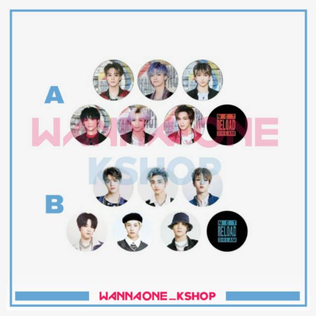 Circle card nct dream reload album photocard jaemin jeno jisung haechan chenle renjun