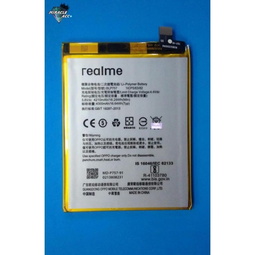 Baterai Original 100% Baterai For BLP757 / REALME 6 / 6 PRO battery hp