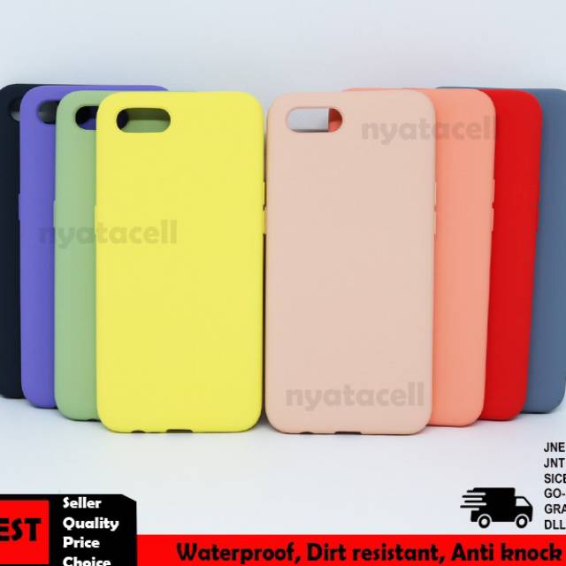 Realme C2 Soft Case Liquid Candy Color Tpu Silicone Cute Matte Back Casing Cover