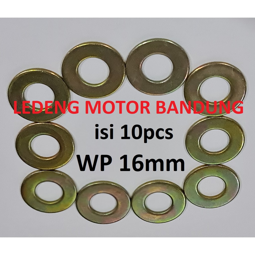 Ring Plat WP 16 mm Cincin Bulat M16 isi 10pcs