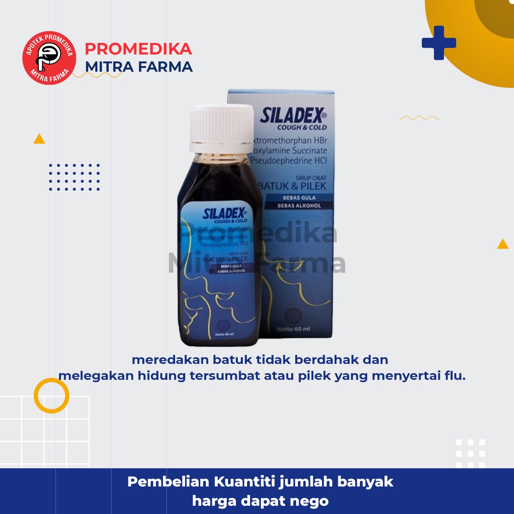 Siladex C & C Syrup/Botol / Obat Batuk Dan Pilek Dewasa / Obat Batuk Kering