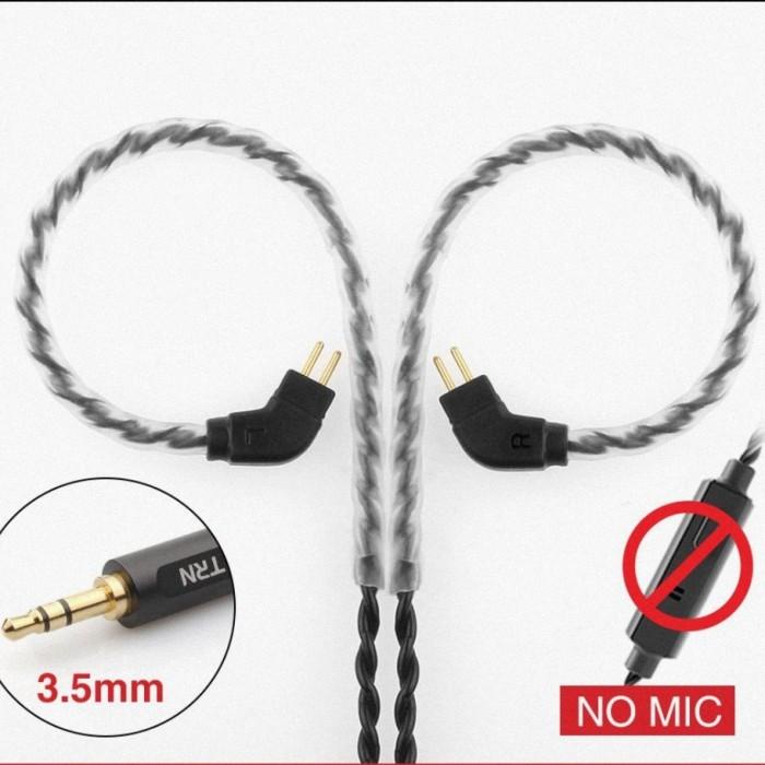 Kabel TRN KZ Revonext Earphone Cable 0.75mm 2 Pin Mic Stereo Earphone