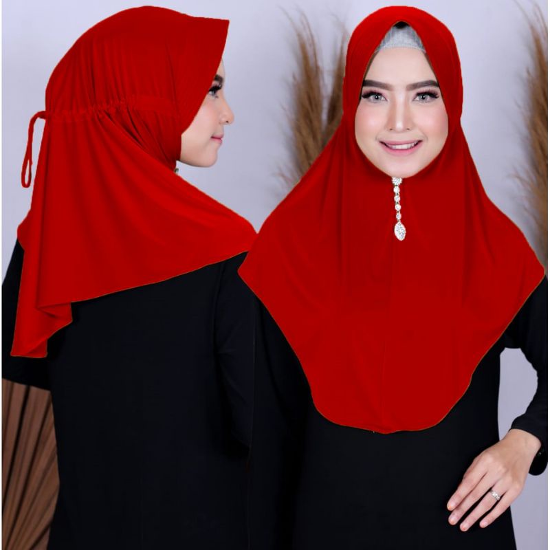 Medan Termurah Jilbab Instan Lycra Hijab jersey Lycra adem &amp; nyaman