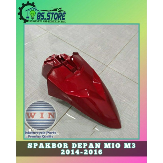 SPAKBOR DEPAN YAMAHA MIO M3 MERAH MAROON 2014 2015 2016 | FRONT FENDER YAMAHA MIO M3 MERAH MAROON | SLEBOR DEPAN MIO M3