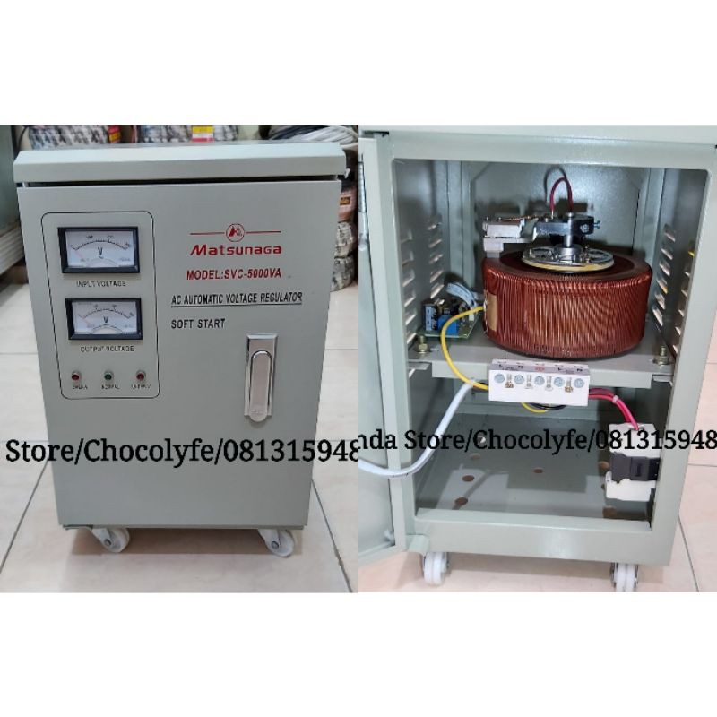 STABILIZER MATSUNAGA 5000 WATT STAVOL MATSUNAGA FREE PACKING KAYU