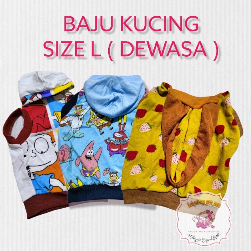 BAJU KUCING ANJING KECIL SIZE L