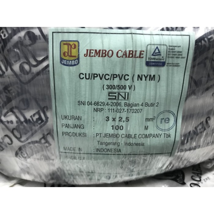 Kabel NYM 3x2.5 2.5mm JEMBO 100meter