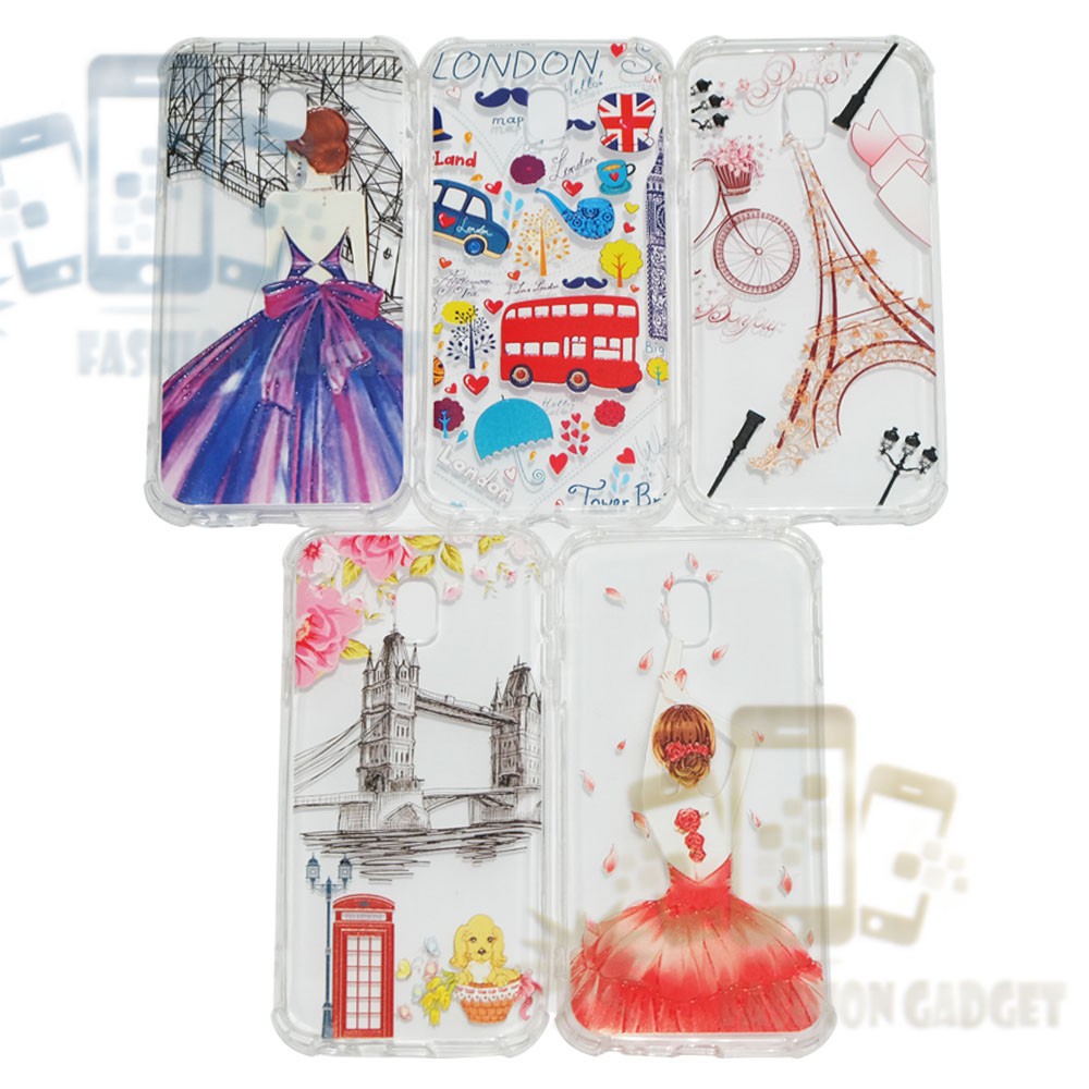 14 MOTIF ACAK Silikon SOFT CASE SAMSUNG J2 Prime J2 Pro  J3 Pro J330 2017 J4 2018 J5 Pro J530