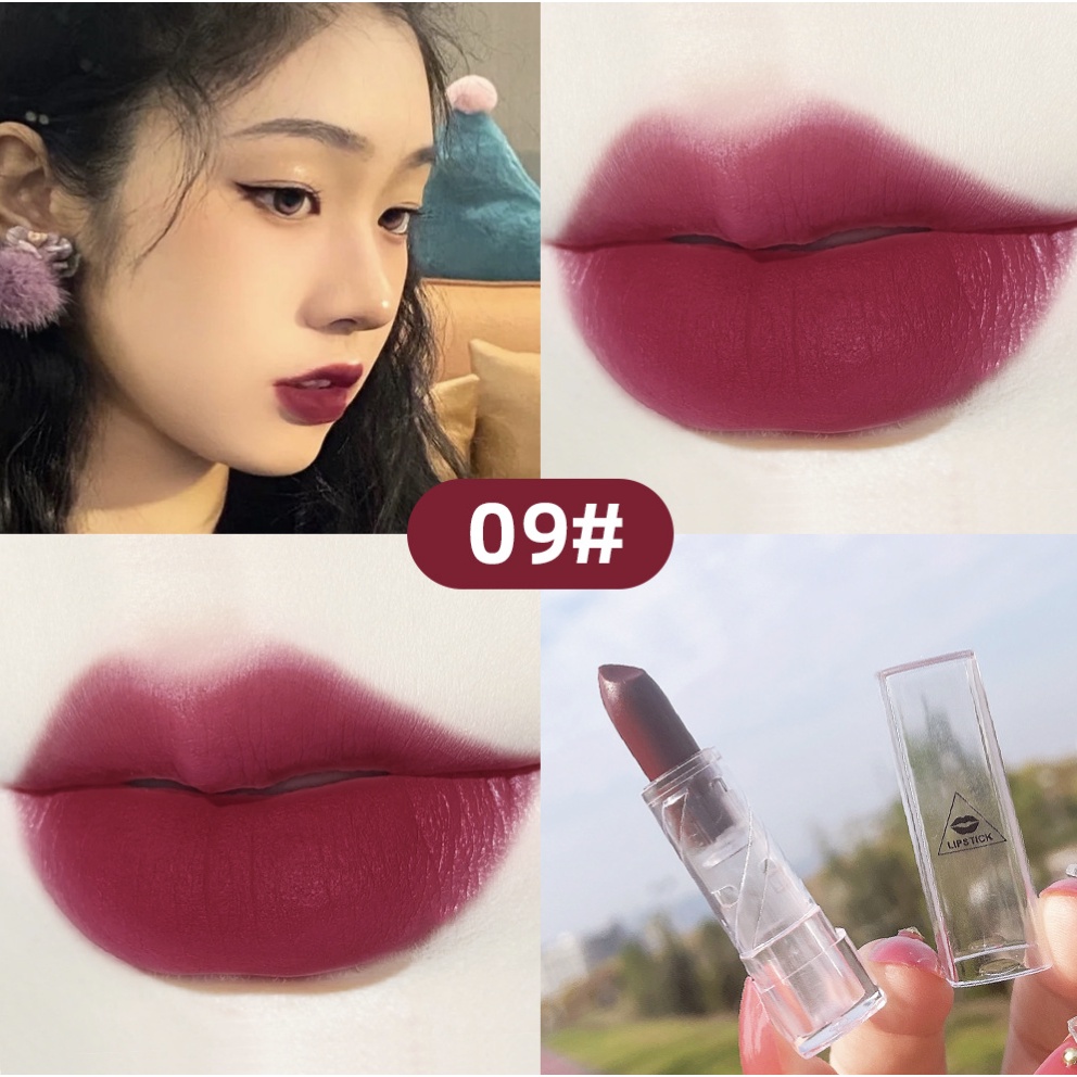 Transparant Tube Velvet Matte Lipstik Teayason Lip Glaze Lipstick TD007