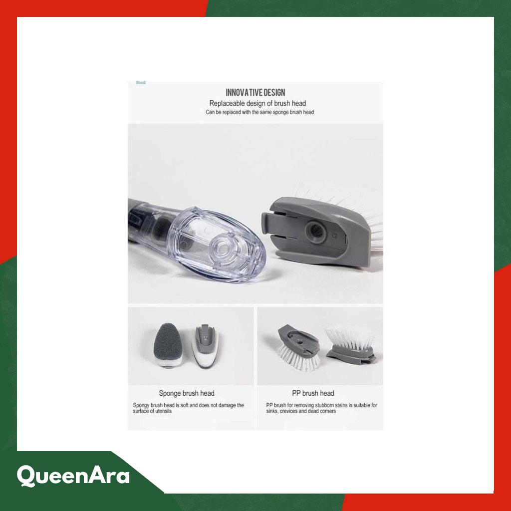 ISHOWTIENDA Sikat Pembersih Cleaning Brush Dispenser Sabun Air