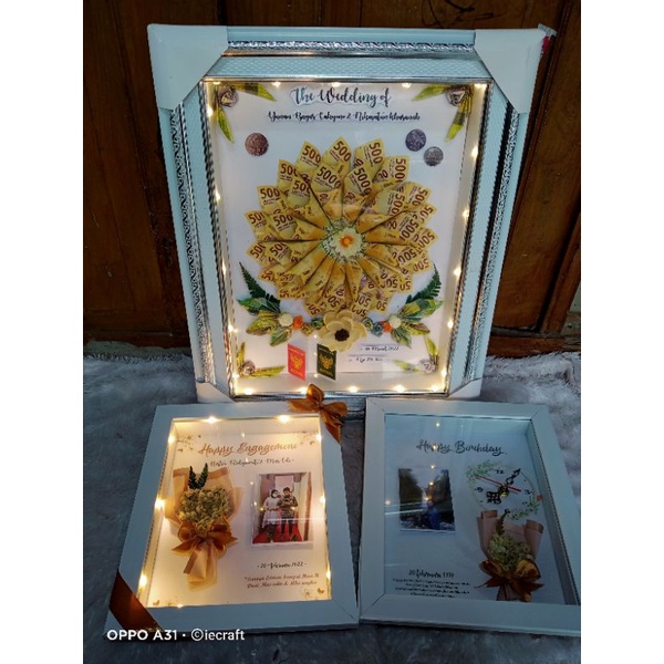 1 HARI JADI Mahar Pernikahan Mahar Unik ukuran 30x40 cm-6