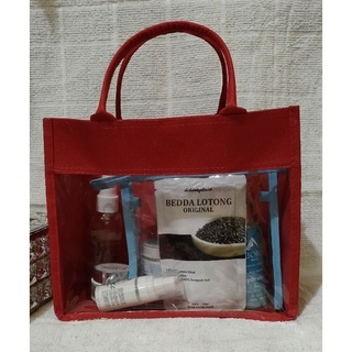 Tote Bag Tas Mika Kosmetik Hamper Wanita Korea Kekinian Terlaris GBR