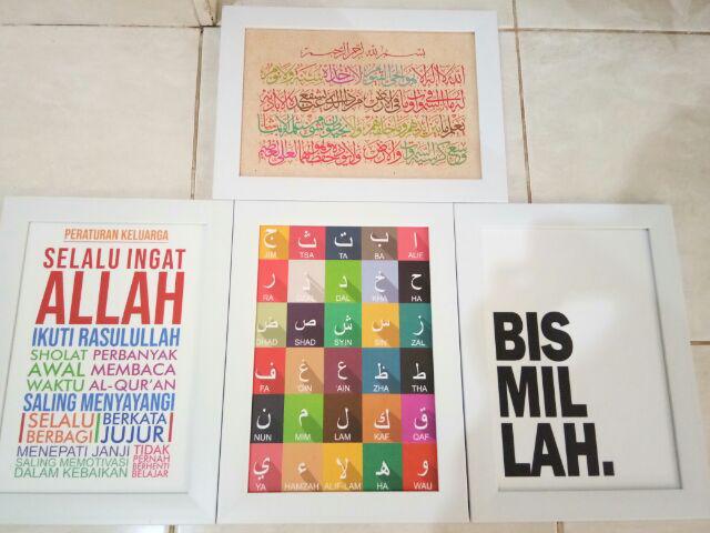 Poster Huruf Hijaiyyah -dekorasi Kamar Anak