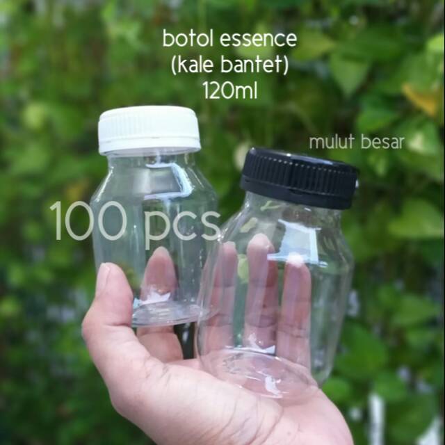 Botol pet 120ml 100 pcs botol essence botol kale bantet