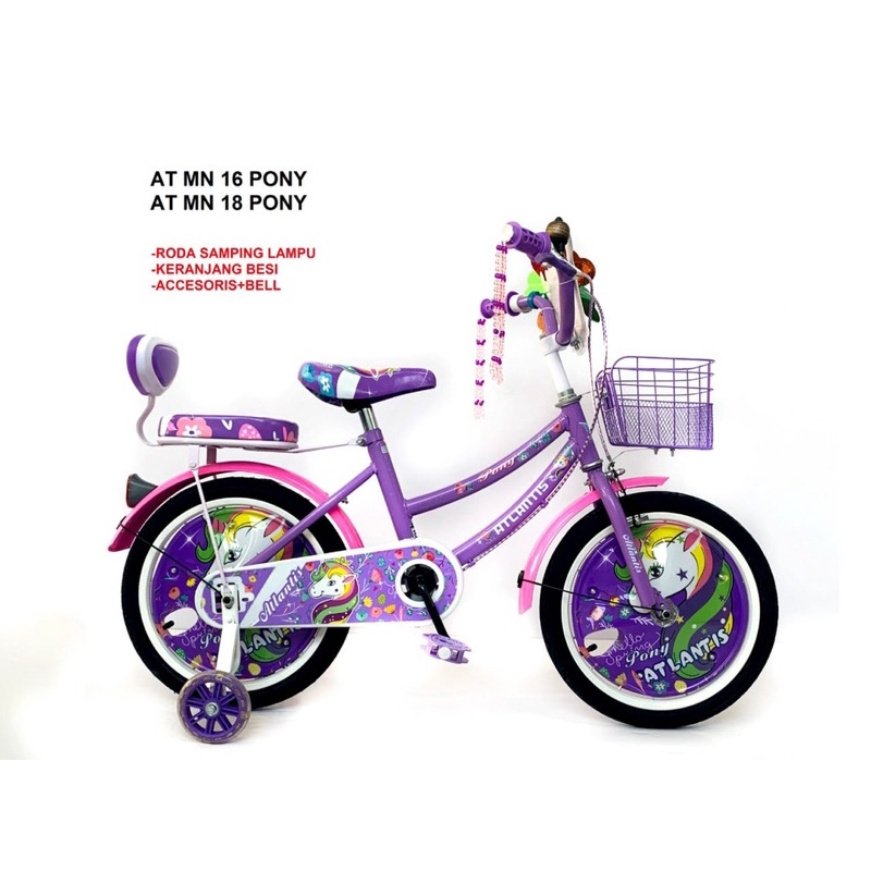 [EKA JAYA SEPEDA] Sepeda Anak Mini Atlantis 16 inch Kuda Pony
