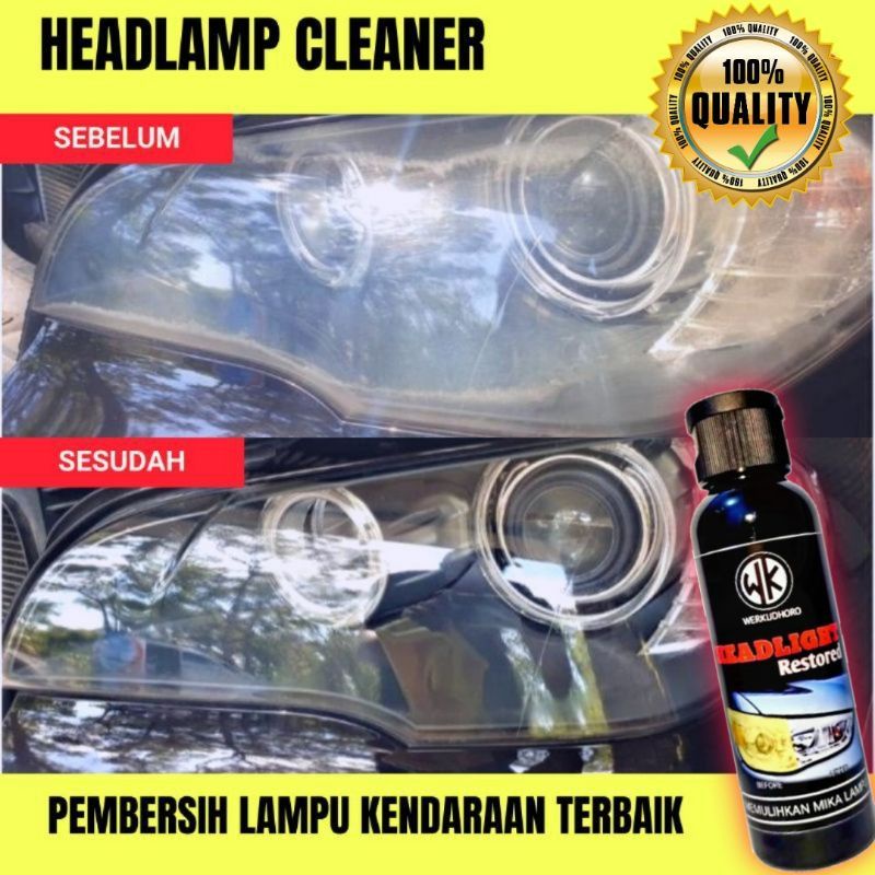 Pembersih Mika Lampu Mobil / Headlight Restored WK / Pengkilap Headlamp / Headlamp Polish