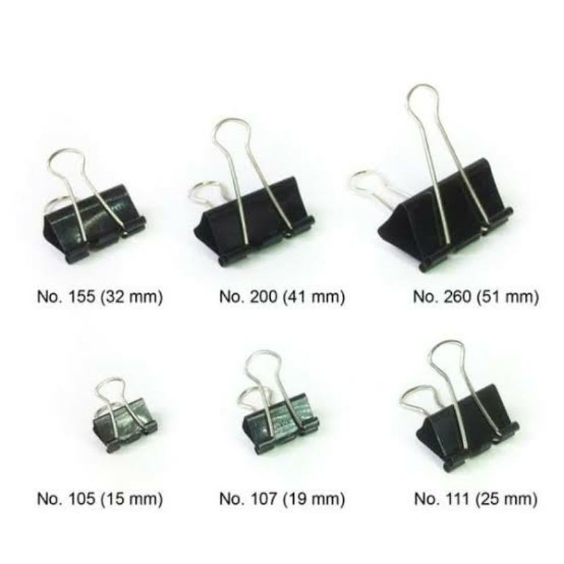 

PENJEPIT KERTAS/BINDER CLIP NO. 105 -111- 155