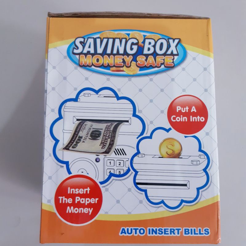 Celengan Brankas Batre Anak Edukatif - Saving Box Baterai Edukasi