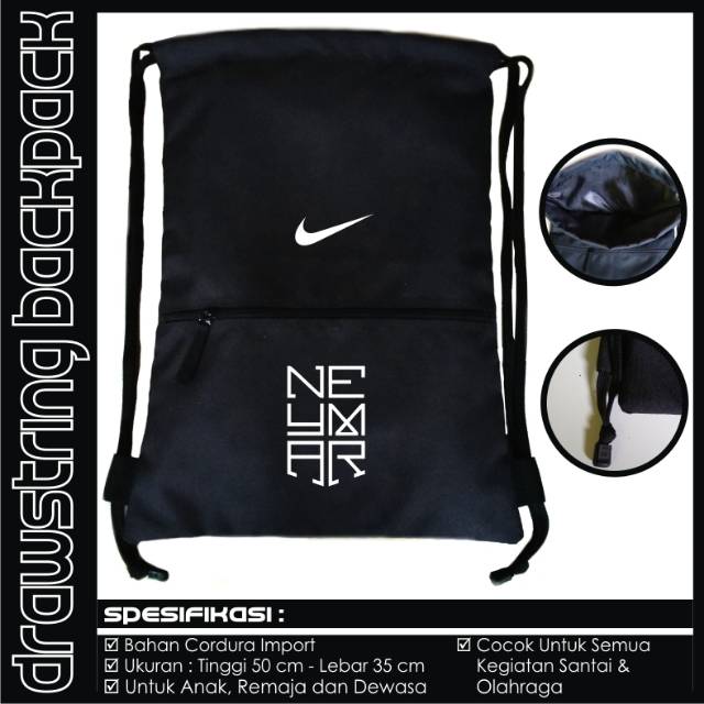 Tas Serut Neymar Hitam